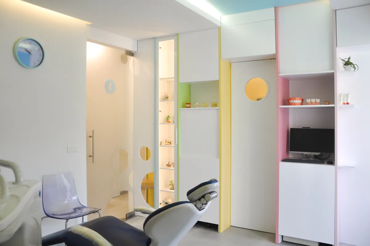 A pediatric treatment room at Lumident Polyclinic in Beirut